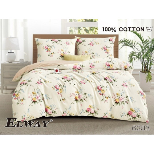 Pościel Dwustronna Bawełniana Elway 220/200 Kwiaty