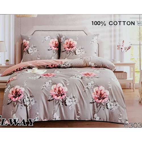 Pościel Dwustronna Bawełniana Elway 220/200 Kwiaty