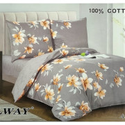 Pościel Dwustronna Bawełniana Elway 140/200 Kwiaty