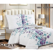 Pościel Dwustronna Bawełniana Elway 140/200 Kwiaty