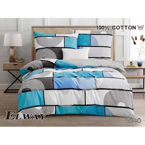 Pościel Dwustronna Bawełniana Elway 140/200 Grafika