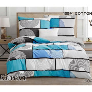 Pościel Dwustronna Bawełniana Elway 140/200 Grafika