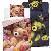 Pościel Fluorescencyjna 100% Bawełna 140x200cm 2cz Miś