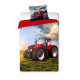 Pościel Dziecięca/Młodzieżowa 100% Bawełna 140x200 Traktor Czerwony