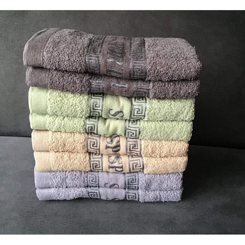 Komplet 8szt Ręczników Frotte Bawełna 100% Haft Sport