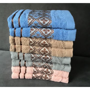 Komplet 8szt Ręczników Frotte Bawełna 100% Haft