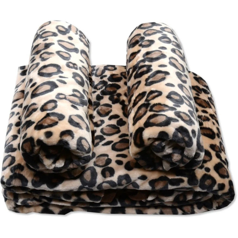 Komplet Koc Z Fotelami Gruby Elway Panterka