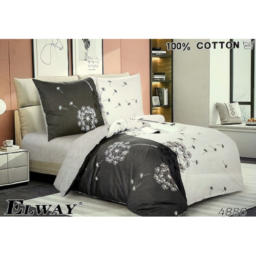Pościel Dwustronna Bawełniana Elway 140/200 Dmuchawce