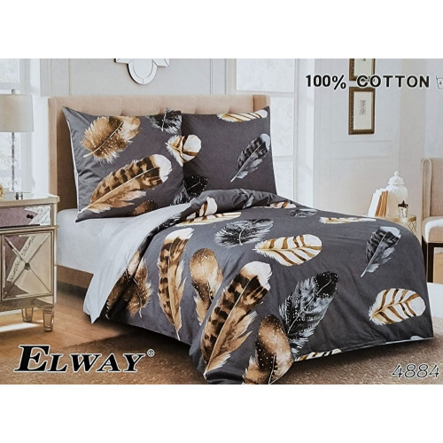 Pościel Dwustronna Bawełniana Elway 140/200 Pióra