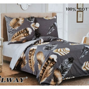 Pościel Dwustronna Bawełniana Elway 140/200 Pióra