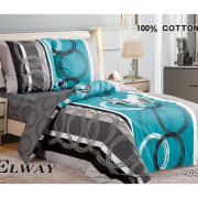 Pościel Dwustronna Bawełniana Elway 140/200 Grafika