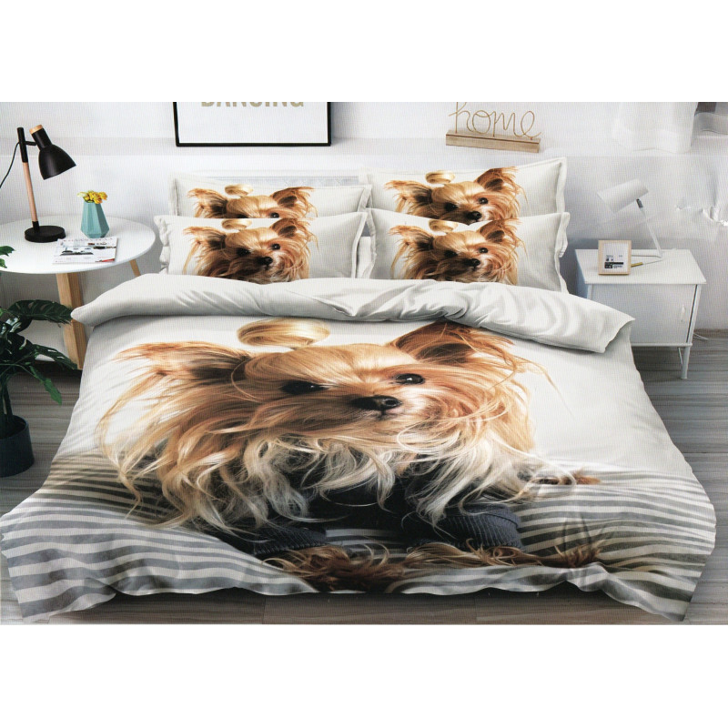 Pościel 3D Satyna Bawełniana 160/200 3cz York