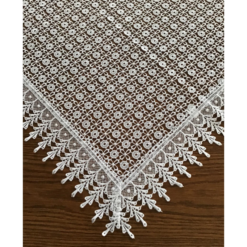 Bieżniki/Serwety Z Gipiury Białe Całe Koronkowe