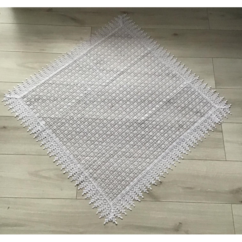 Bieżniki/Serwety Z Gipiury Białe Całe Koronkowe