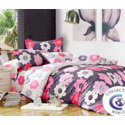 Pościel 140x200 Dwustronna Bawełna Satynowa Collection World Kwiaty