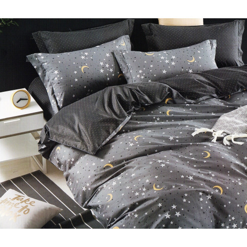 Pościel 160x200 Dwustronna Bawełna Satynowa Collection World Gwiazdki