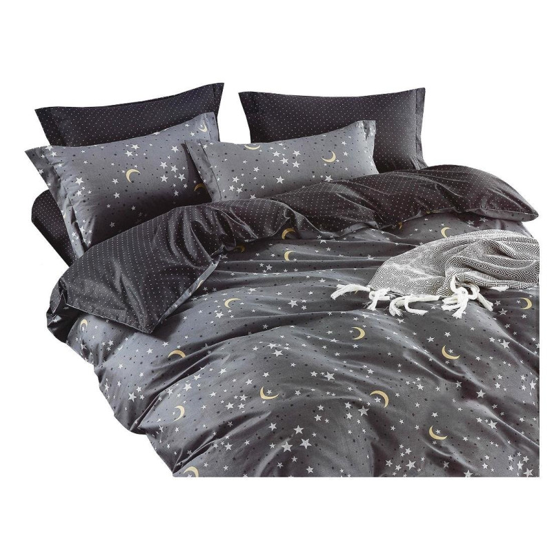 Pościel 160x200 Dwustronna Bawełna Satynowa Collection World Gwiazdki