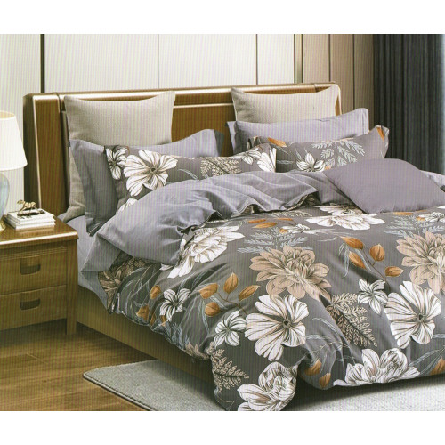 Pościel 160x200 Dwustronna Bawełna Satynowa Collection World Kwiaty