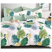 Pościel 160x200 Dwustronna Bawełna Satynowa Collection World Liście