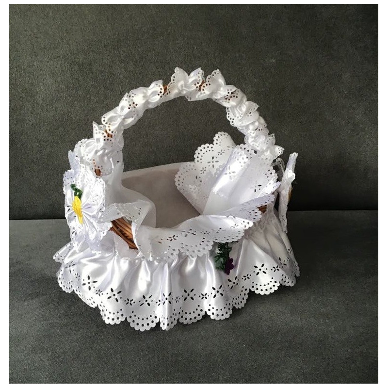 Atłasowy Zestaw Ozdób Na Koszyczek Wielkanocny