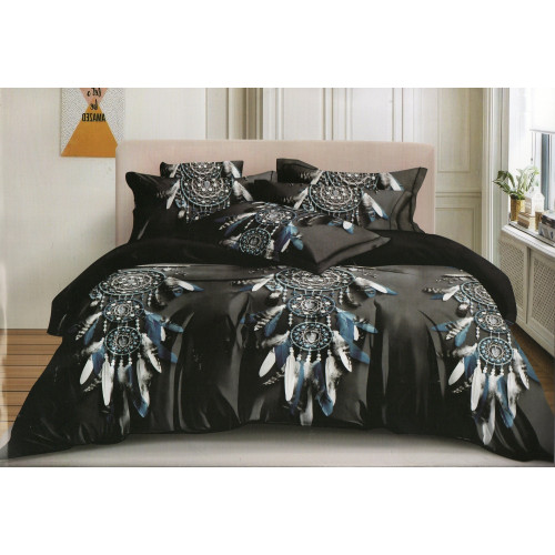 Pościel 3D Satyna Bawełniana 160/200 4cz Łapacze Snów