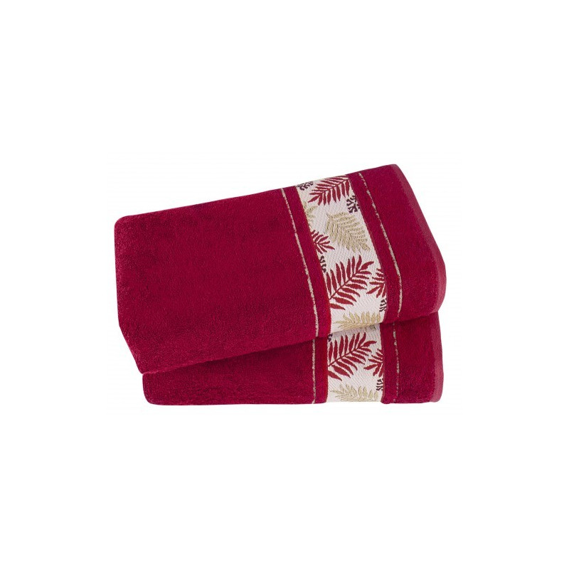 Ręczniki Tureckie Bambusowe 60% Komplet 2 szt Czerwony