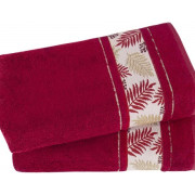 Ręczniki Tureckie Bambusowe 60% Komplet 2 szt Czerwony