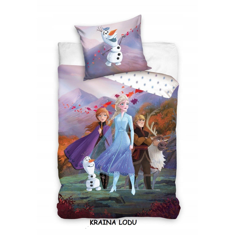 Pościel Bawełniana Licencyjna 160/200 2cz Kraina Lodu