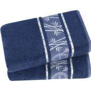 Ręczniki Tureckie Bambusowe 60% Komplet 2 Szt Granat
