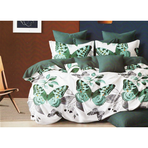 Pościel 3D Satyna Bawełniana 220/200 4cz Motyle