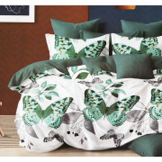 Pościel 3D Satyna Bawełniana 220/200 4cz Motyle