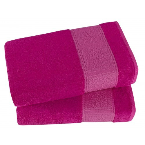 Ręczniki Tureckie Bambusowe 60% Komplet 2 Szt Różowy