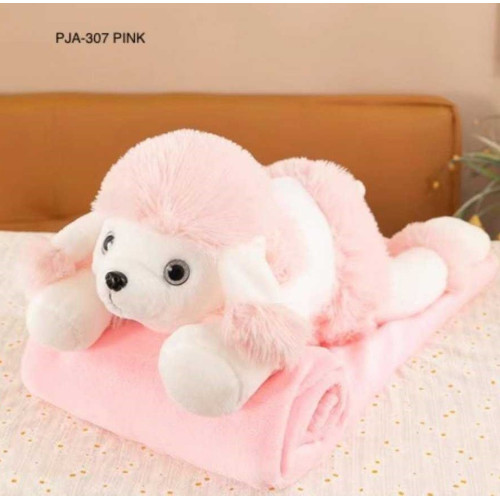 Koc Maskotka 2 W 1 Poduszka Pudelek