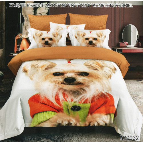 Pościel 3D Satyna Bawełniana 160/200 3cz York Wzór Faktyczny