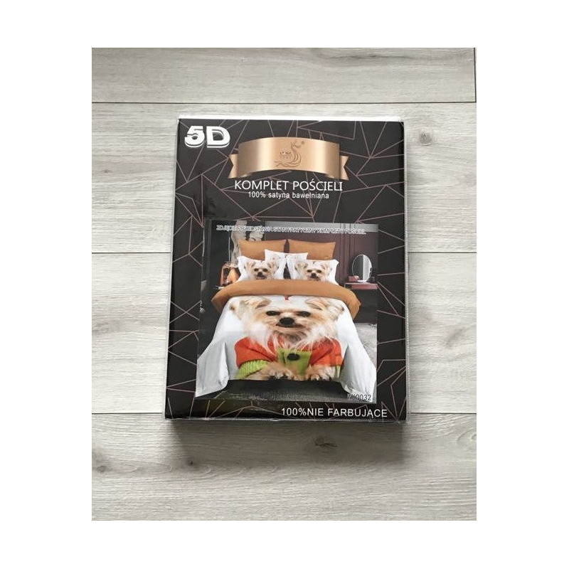 Pościel 3D Satyna Bawełniana 160/200 3cz York Wzór Faktyczny