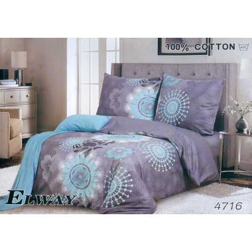 Pościel Bawełniana Dwustronna Elway 160/200 Grafika