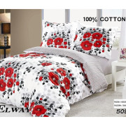 Pościel Bawełniana Dwustronna Elway 160/200 Maki