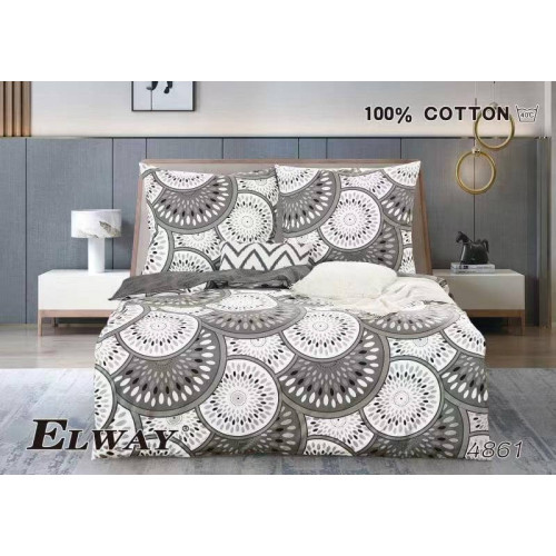 Pościel Bawełniana Dwustronna Elway 160/200 Grafika