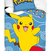 Pościel Bawełniana Licencyjna 160/200 2cz Pokemon Pikachu