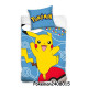 Pościel Bawełniana Licencyjna 160/200 2cz Pokemon Pikachu
