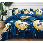 Pościel 3D Satyna Bawełniana 160/200 3cz Panda