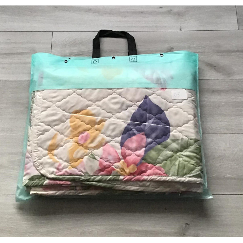 Kołdra Pikowana Cienka Na Lato 160x200 Kwiaty