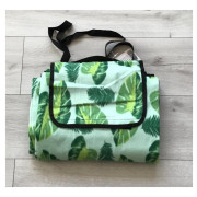 Koc Plażowy/Piknikowy 150x200 Cm Z Matą Izolacyjną Liście