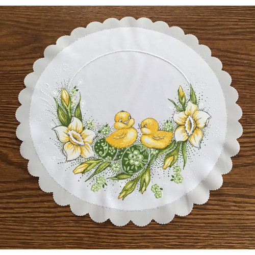 Serwetka 35cm Z Nadrukiem Świątecznym Kurczaczki