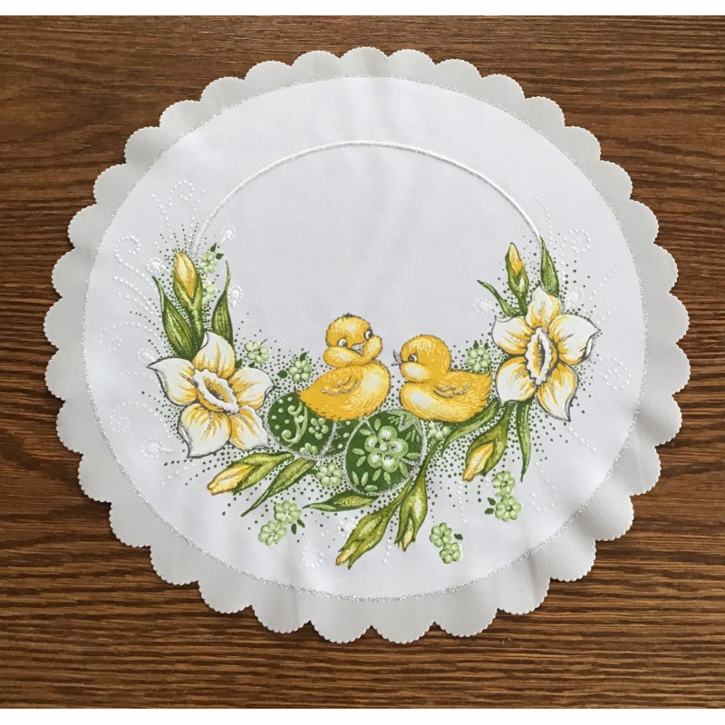 Serwetka 35cm Z Nadrukiem Świątecznym Kurczaczki