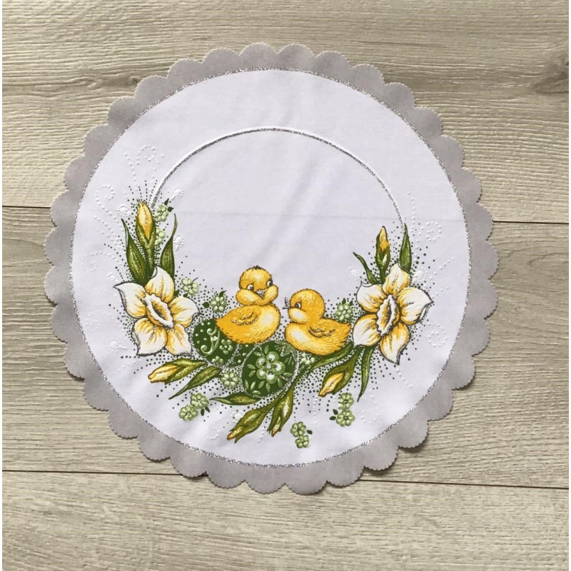 Serwetka 35cm Z Nadrukiem Świątecznym Kurczaczki