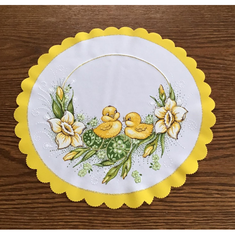 Serwetka 35cm Z Nadrukiem Świątecznym Kurczaczki