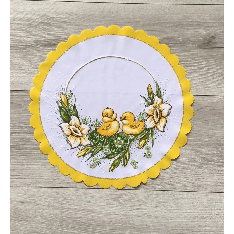 Serwetka 35cm Z Nadrukiem Świątecznym Kurczaczki