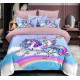 Pościel 3D Satyna Bawełniana 160/200 3cz Jednorożec Wzór Faktyczny