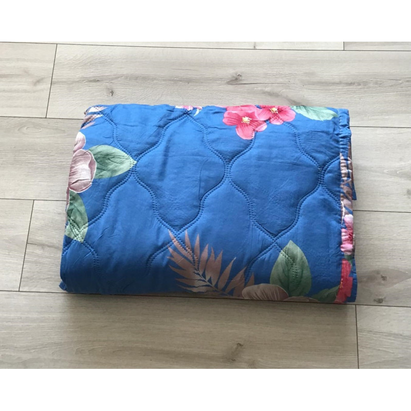 Kołdra Pikowana Cienka Na Lato 220x200 Cm Kwiaty